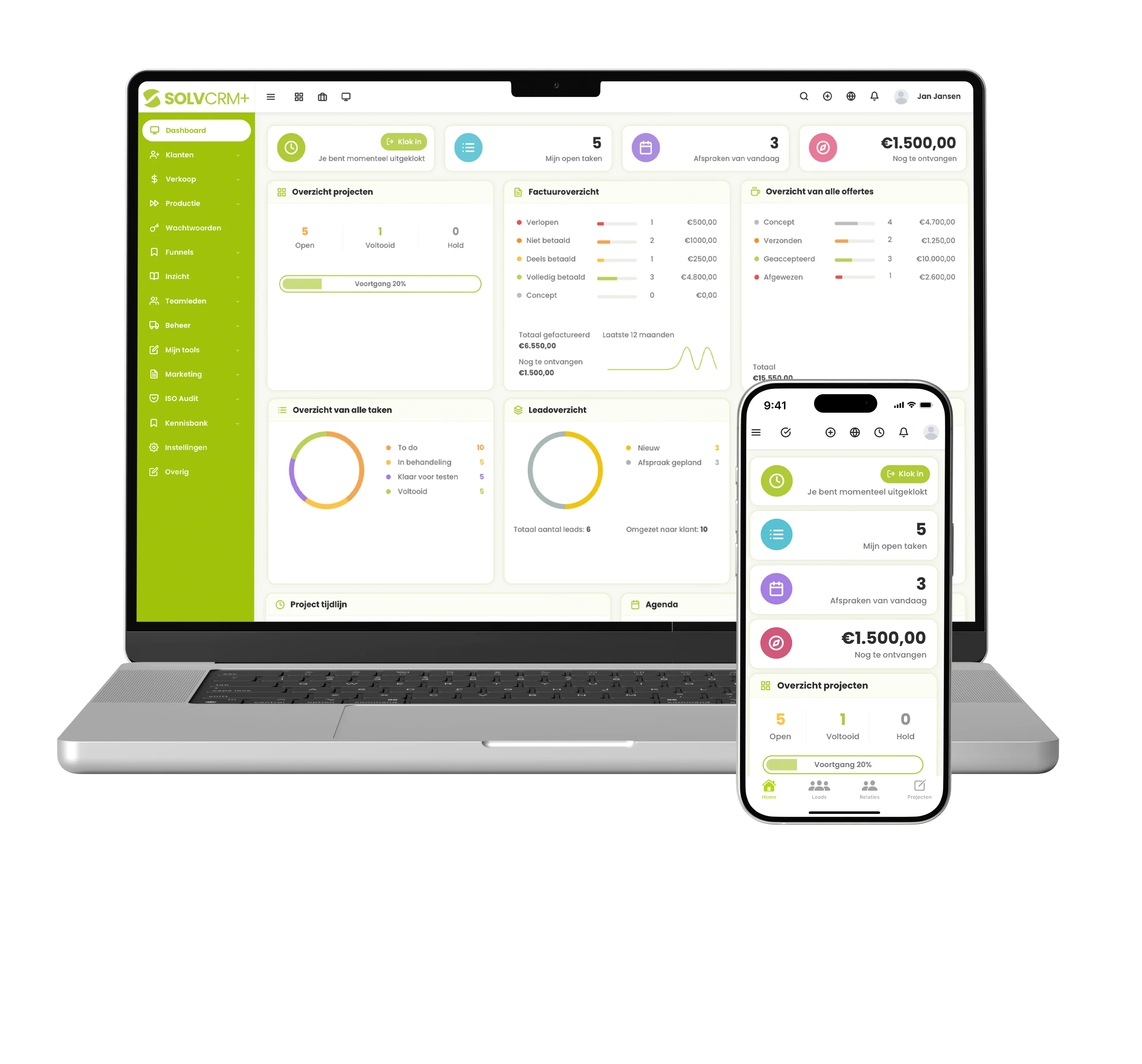 SolvCRM+ verbind werkorders met bestaande systemen