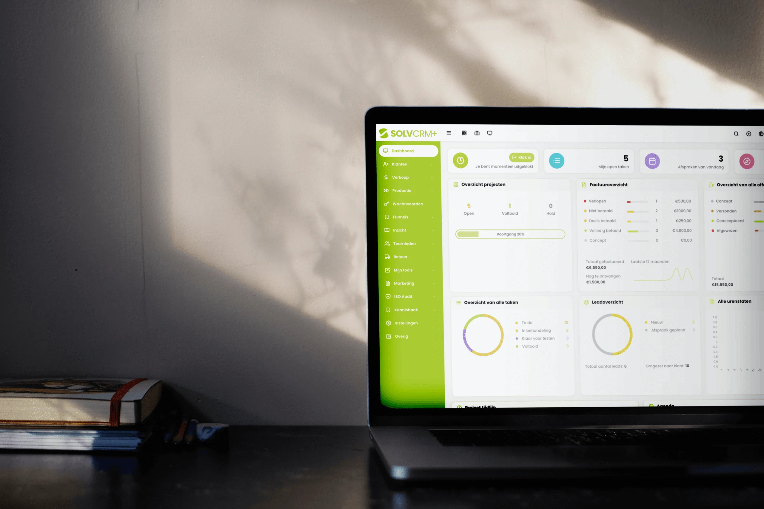 SolvCRM+ werkorder naar factuur