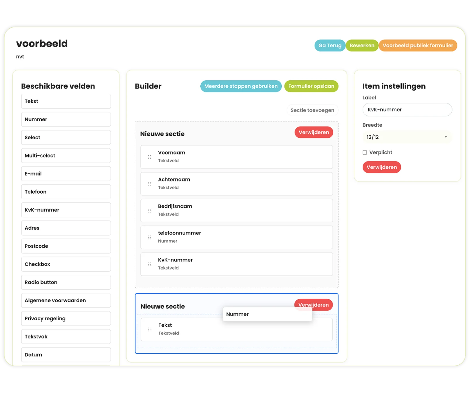 SolvCRM+ werkorderformulieren